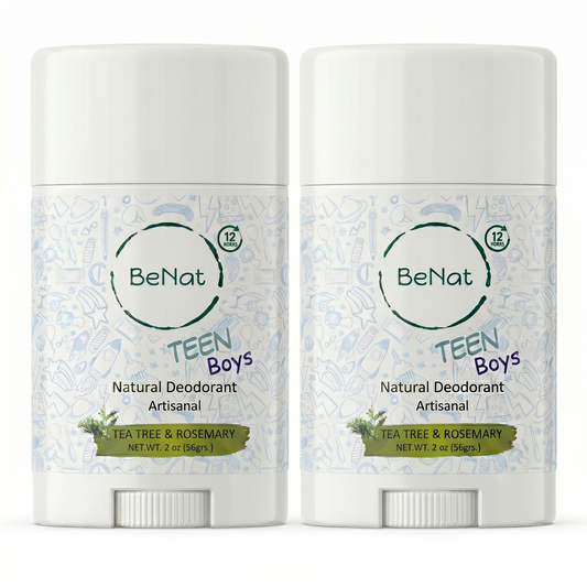 2-Pack all-Natural Deodorants for Kids & Teens
